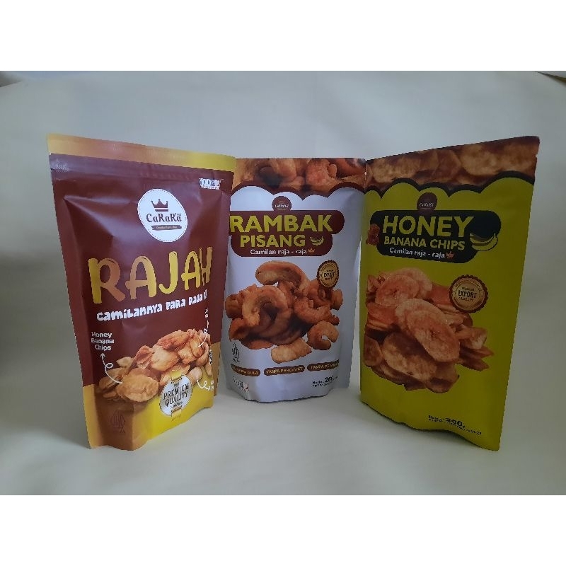

CARARA 260 gr rambak pisang/honey banana chips/rajah junior