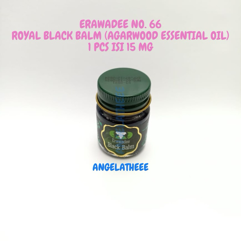 Erawadee 66 Black Balm Balsem Hitam Thailand