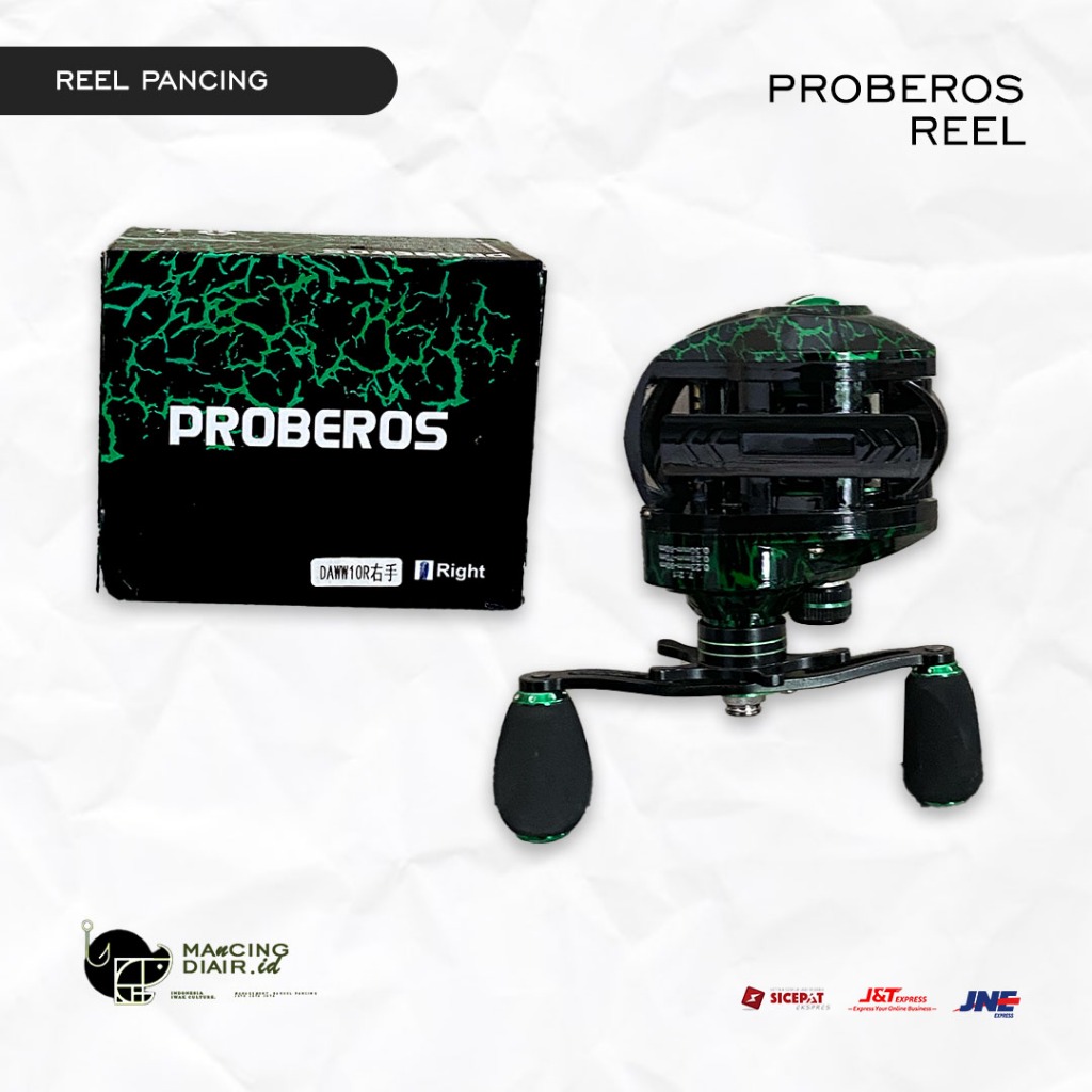 Reel Pancing BC Proberos Handle Kanan - Ratio 7.2:1