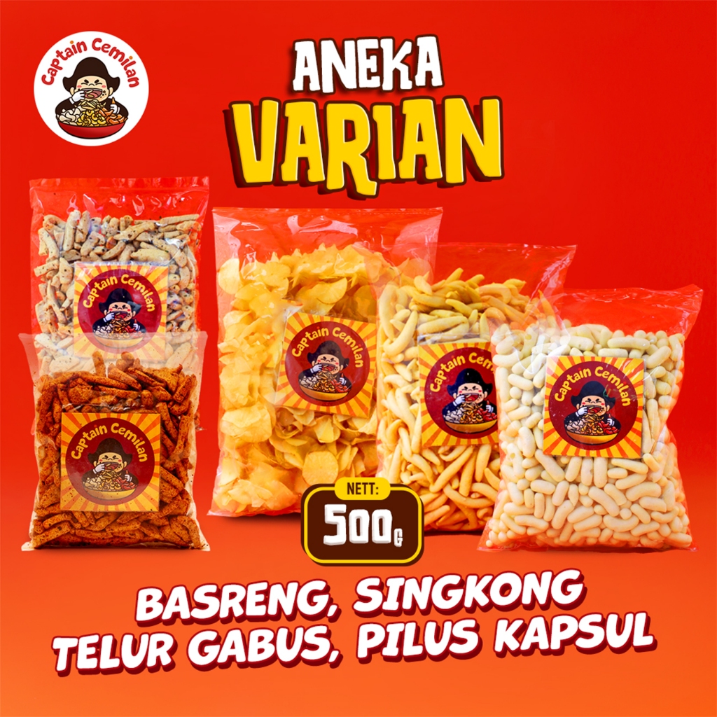

Basreng Stik 500gr Pilus Ikan Telur Gabus 500gr Basreng Rasa Daun Jeruk Pedas Rasa Original Isi 500gr Basreng Renyah Gurih Asin Captain Cemilan Bandung 500gr