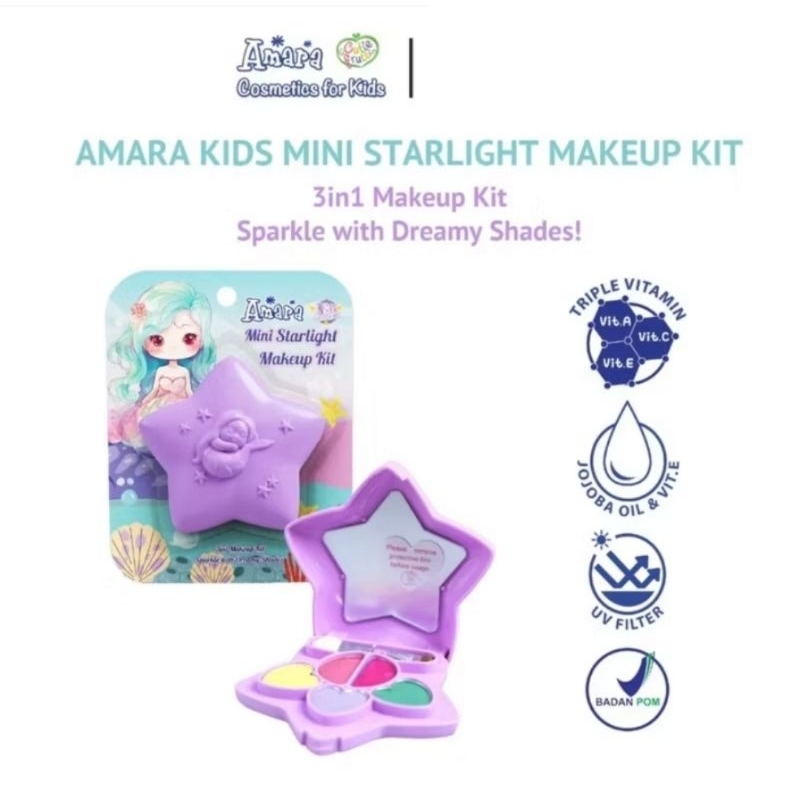 AMARA KIDS MINI STARLIGHT MAKE UP KIT / MAKE UP ANAK