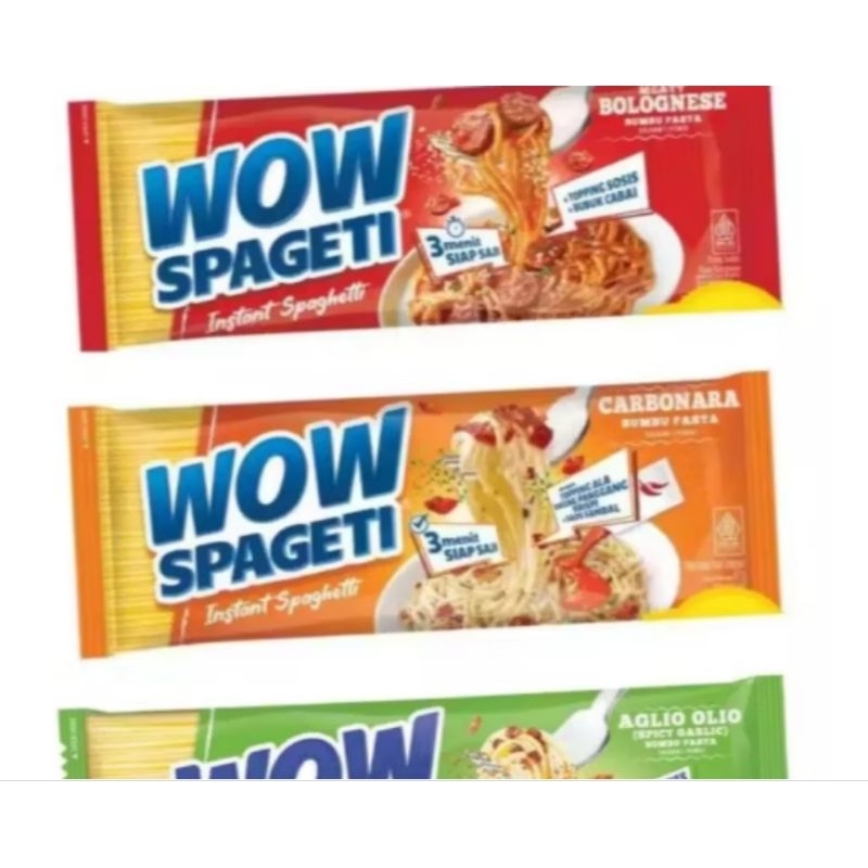 

WOW spageti, makanan instan, spageti instan