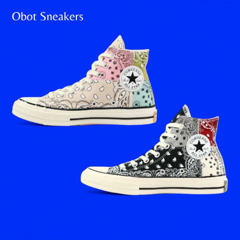 Converse Chuck Taylor All Star Hi 70s Offspring Tie Paisley Pacthwork 100% BNIB