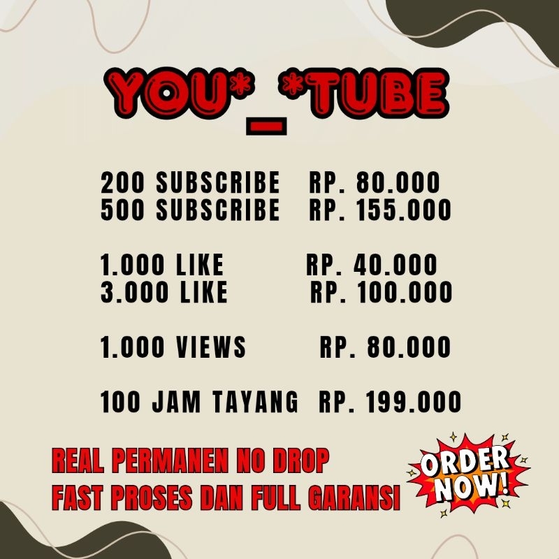 YOU*_*TUBE SUBSCRIBE LIKE VIEW JAM TAYANG BEST SELLER