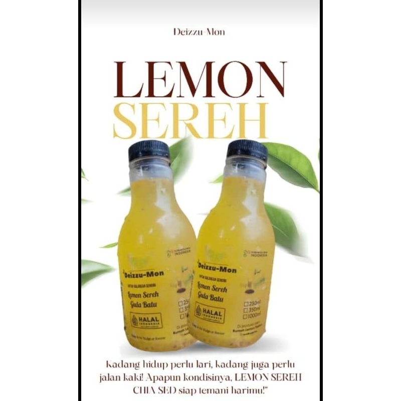 

Minuman Lemon Sereh Chiaseed Segar Alami Sehat Murah