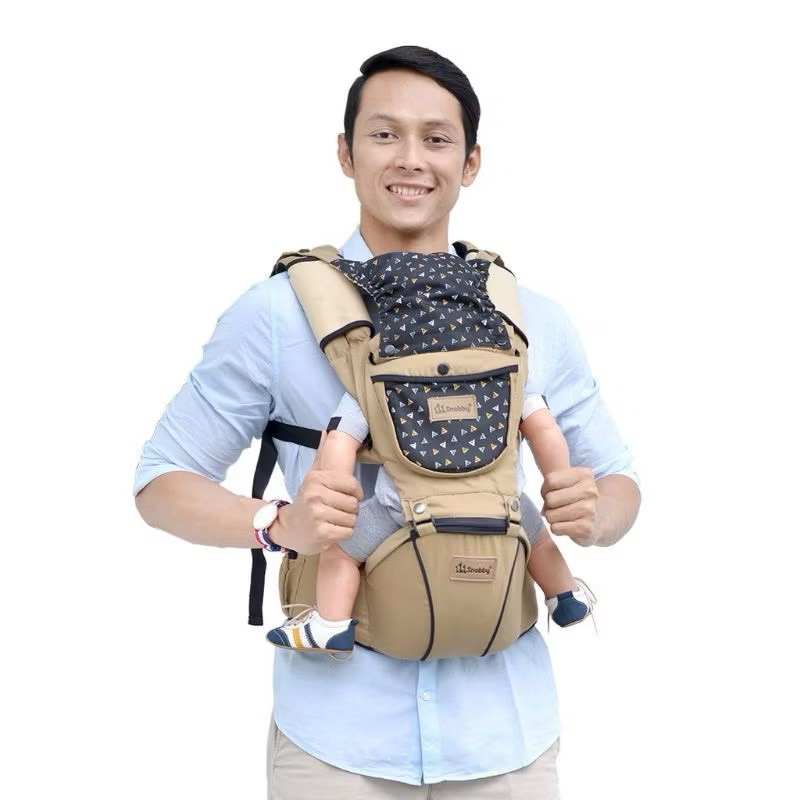 [Gendongan Depan] Snobby Gendongan Hipseat Almond Series 3 in 1 TPG4141