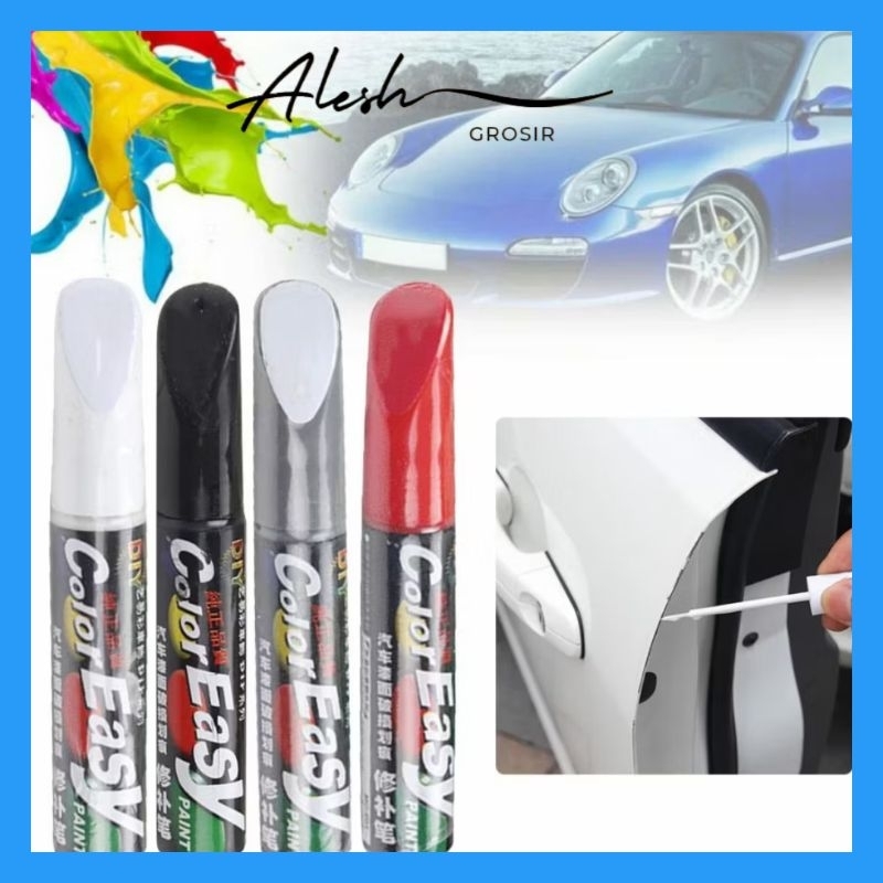 Spidol Color Easy Penghilang Baret Lecet Cat Body Mobil Motor Warna Hitam Abu Merah Putih Car Paint 