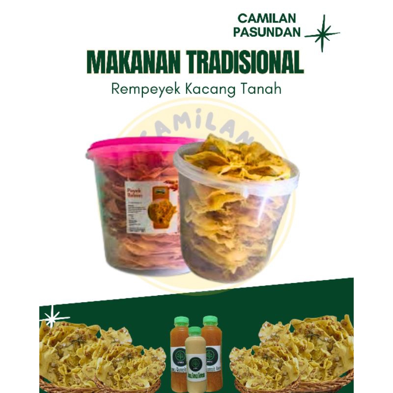 

PEYEK PASUNDAN Peyek Kacang tanah 5 liter