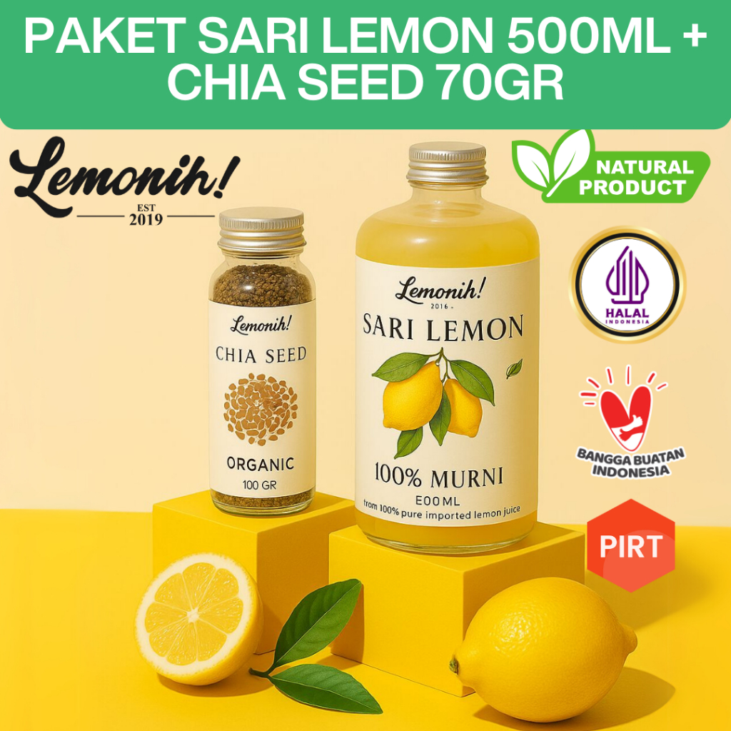 

Lemonih Paket Hemat 1 Sari Lemon Import Dan Chia Seed