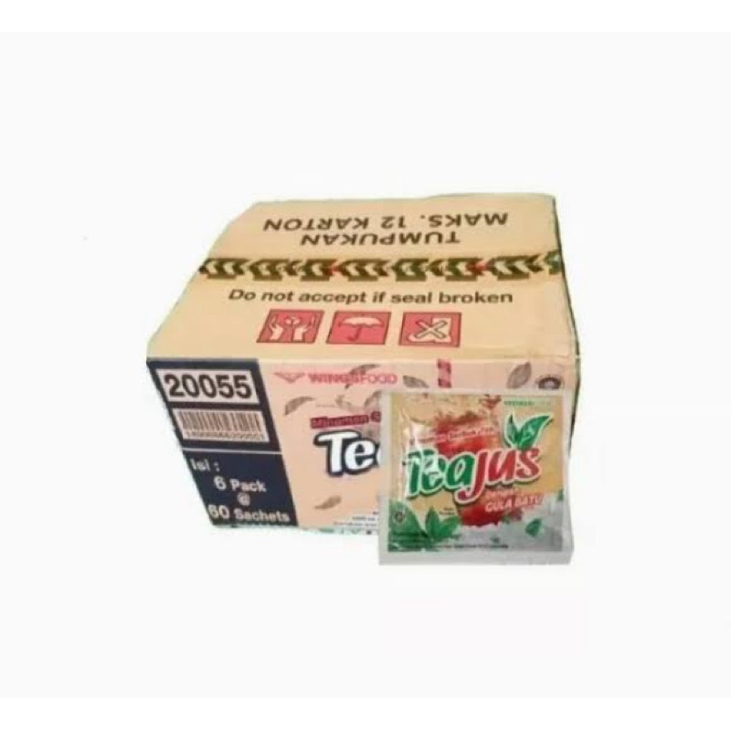 

Teajus Gula Batu,Madu,Apel,Lemon,Melati - 1 Dus/ 6 Pack/ 36 Sachets/ 6 Renceng