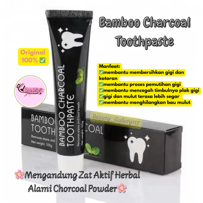 BAMBOO CHARCOAL TOOTHPASTE/BAMBOO CONAETE/PASTA GIGI PEMUTIH GIGI MENGHILANGKAN BAU MULUT