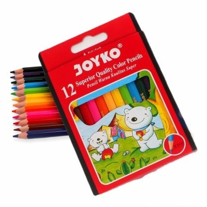 

Harga Grosir 1Dus/24packs Pensil Warna Color Pencil JOYKO CP-S12 PENDEK (12 warna) Kualitas Super
