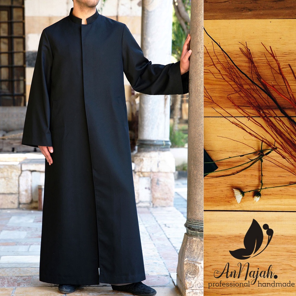 KODE I95E Outer Blazer Jas Masyaikh al Azhar Mutawalli Cairo Kain Drill Premium Japan AN2