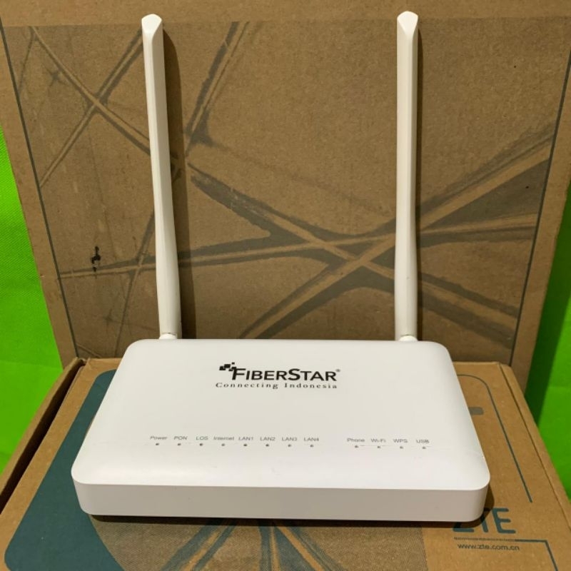 ZTE V9 V3 F609 (Unit & Adaptor) FiberStar Port Biru GPON ONT ZXHN Wifi Router Single Band