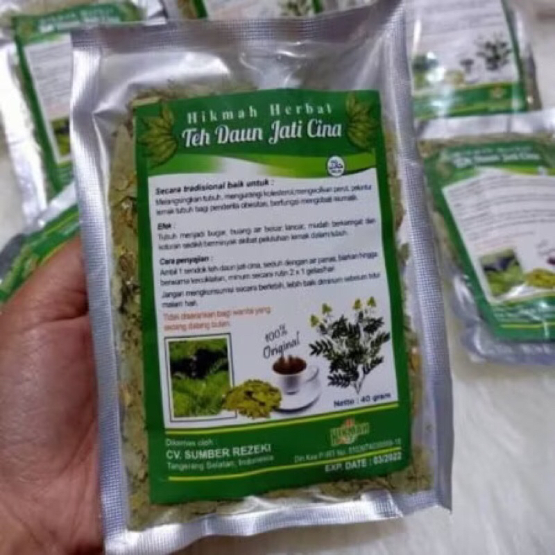 

Teh Daun Jati Cina / Teh Daun Jati Cina Hikmah 40 gr / Teh Diet / Teh Pelangsing /Teh Peluntur lemak