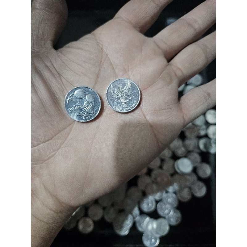 uang koin 25 rupiah (buah pala) 1994