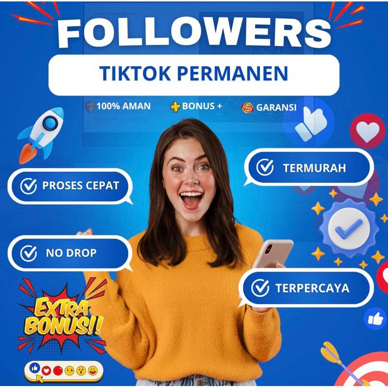 FOLLOWERS TIKTOK PERMANEN BERGARANSI