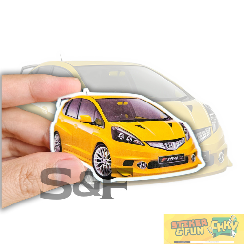

Stiker Sticker Pack Vinyl Laminasi JAZZ GE8 YELLOW FRONT