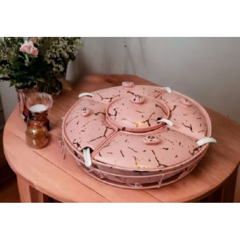 prasmanan vicenza marble dengan roda pemutar bm472 17inchi dan bm 751