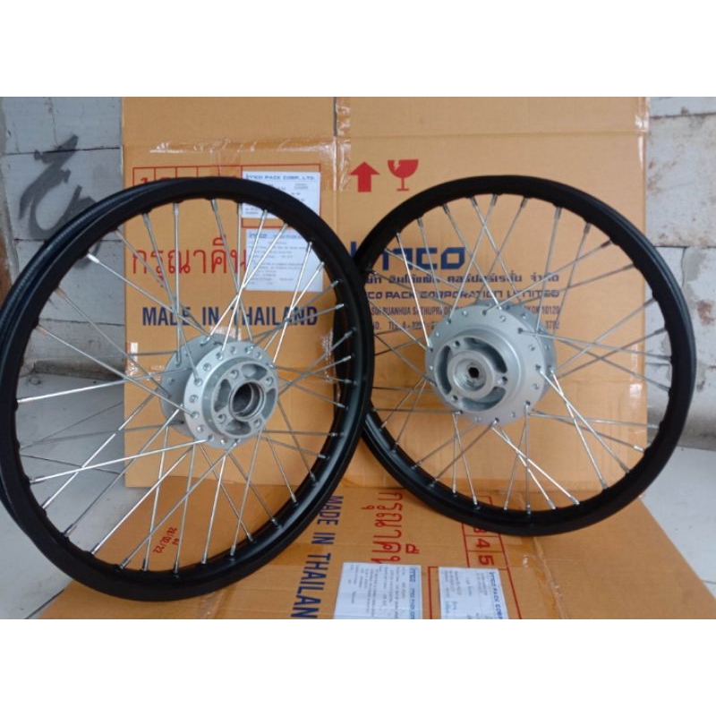 Pelek Vleg Standar Jari-jari Variasi Paryasi Depan Belakang Motor Suzuki Satria Fu /Second Original 