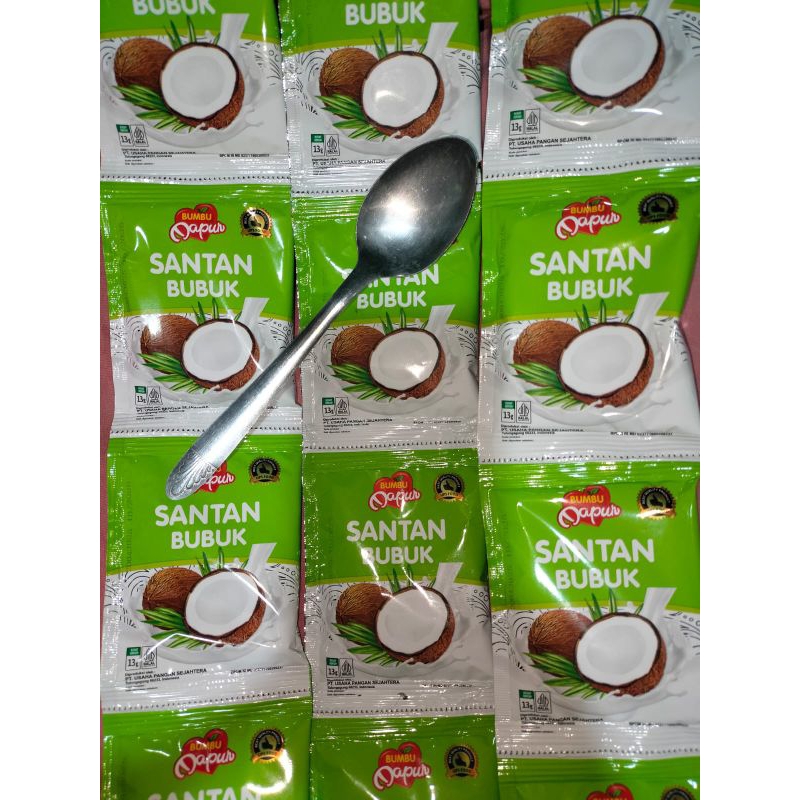 

10 santan bubuk free 1 sendok makan stainless