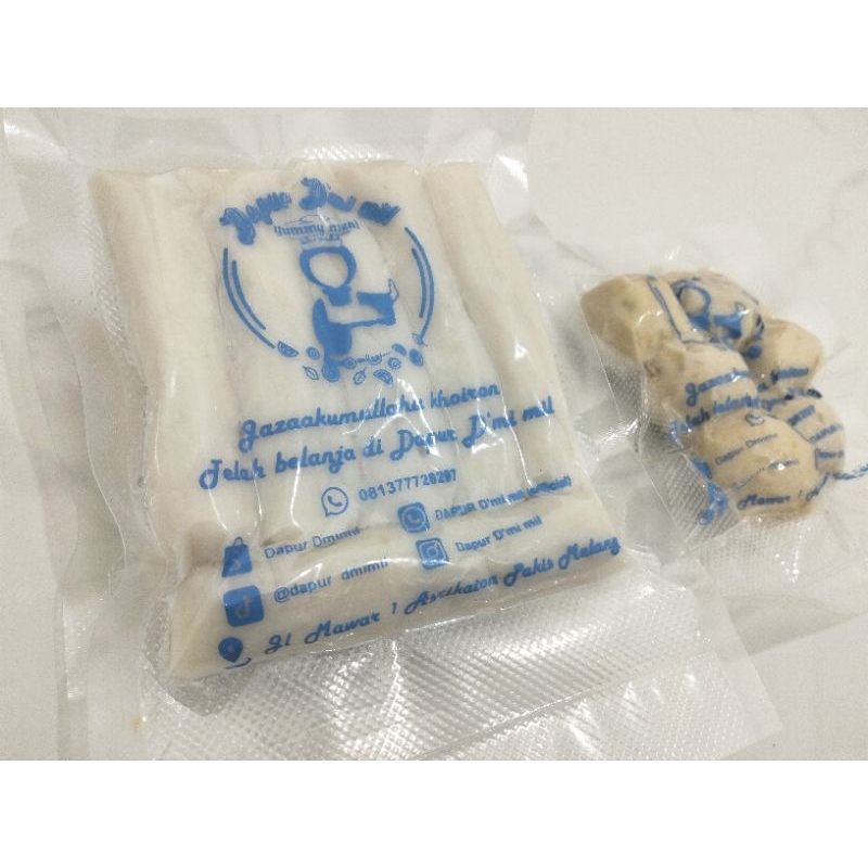

Pempek (Frozen) ikan tenggiri Paket Bundling (2 pack lenjer, 1 pack adaan, 3 botol cuko)