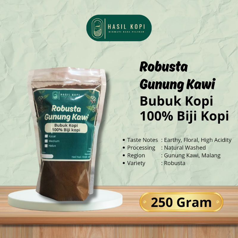 

Bubuk Kopi - Robusta Gunung Kawi (250 gram)