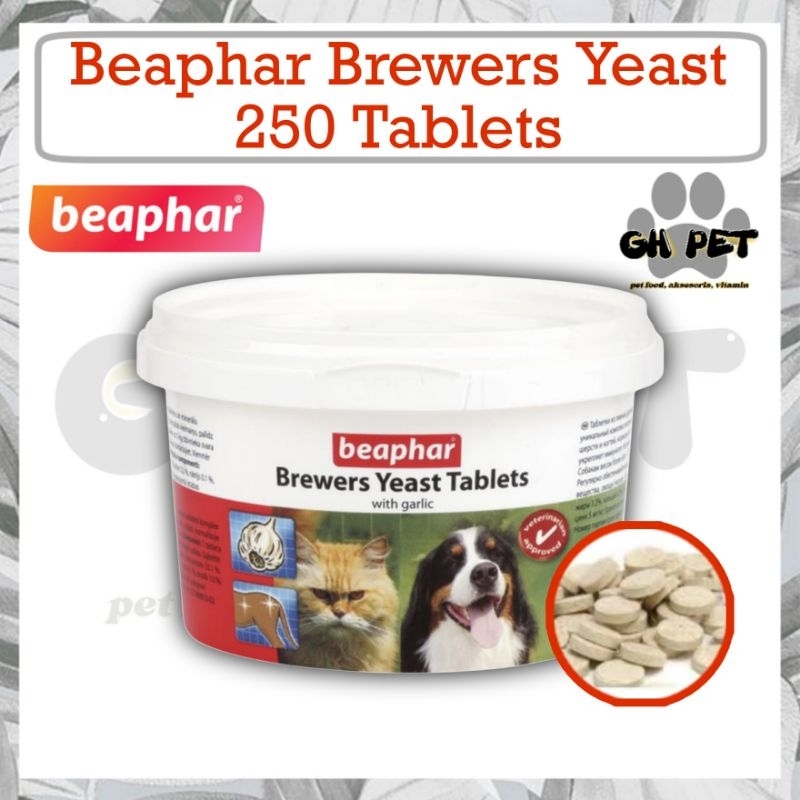 VITAMIN BULU ANJING DAN KUCING BEAPHAR BREWERS YEAST 250 TABLET