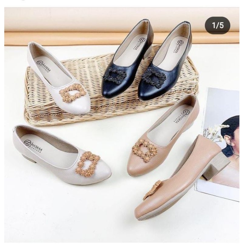 sepatu cewe kulit asli sapi garut asli