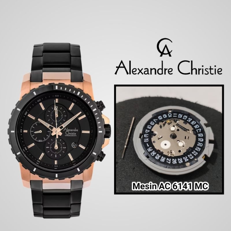 Mesin Jam Tangan  Alexandre Christie AC6141MC & 6141 BF Original