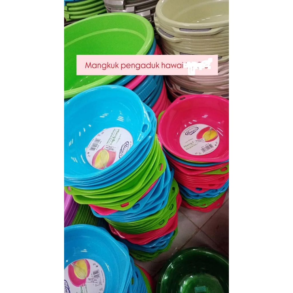 Mixing Bowl Plastik Emiko Hawaii 5654/Mangkuk Penggaduk