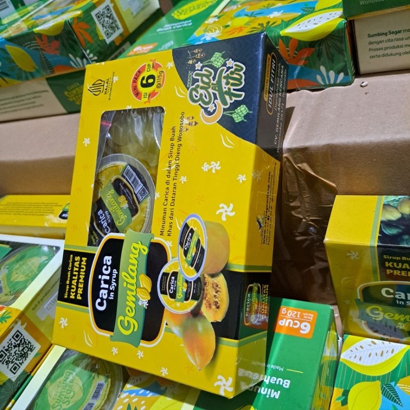 

Minuman buah carica gemilang khas wonosobo kemasan cup isi 6