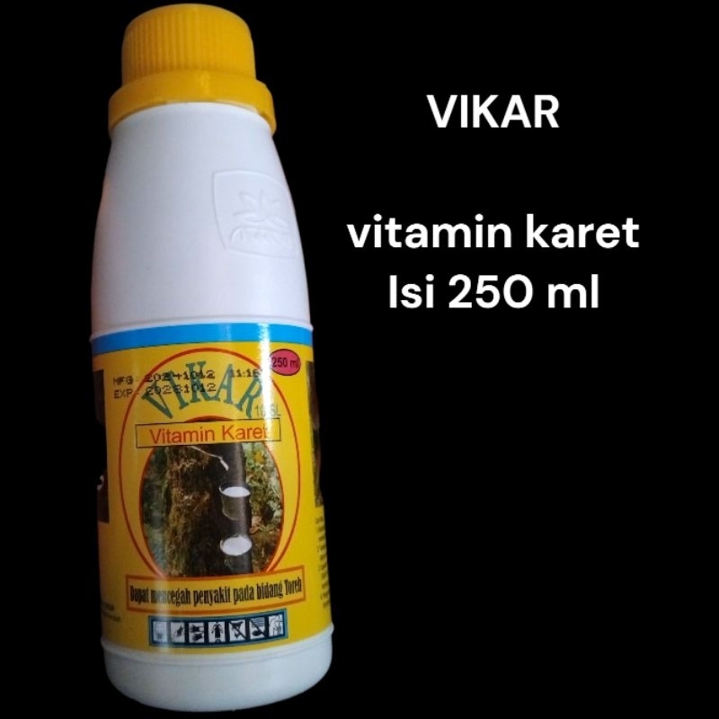 vitamin karet obat getah karet VIKAR 250 ml