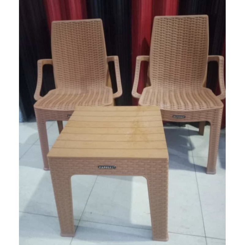 Kursi Plastik Napolly ,Napolly QCH 720 1 Set  Kursi + Mapan