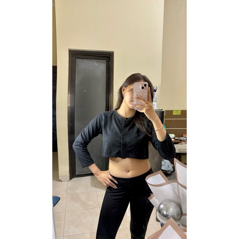 crop top long sleeve