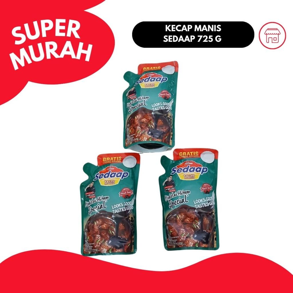

Kecap Manis Sedaap 725g + Bonus Piring Keramik