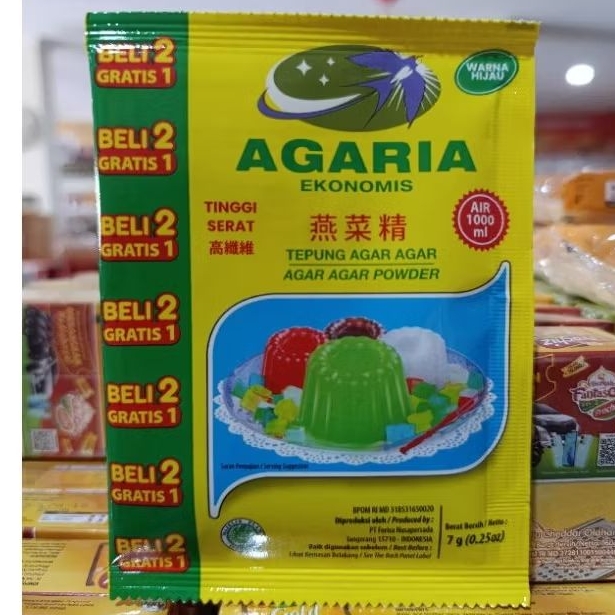 

Agar-agaria warna hijau 7gr