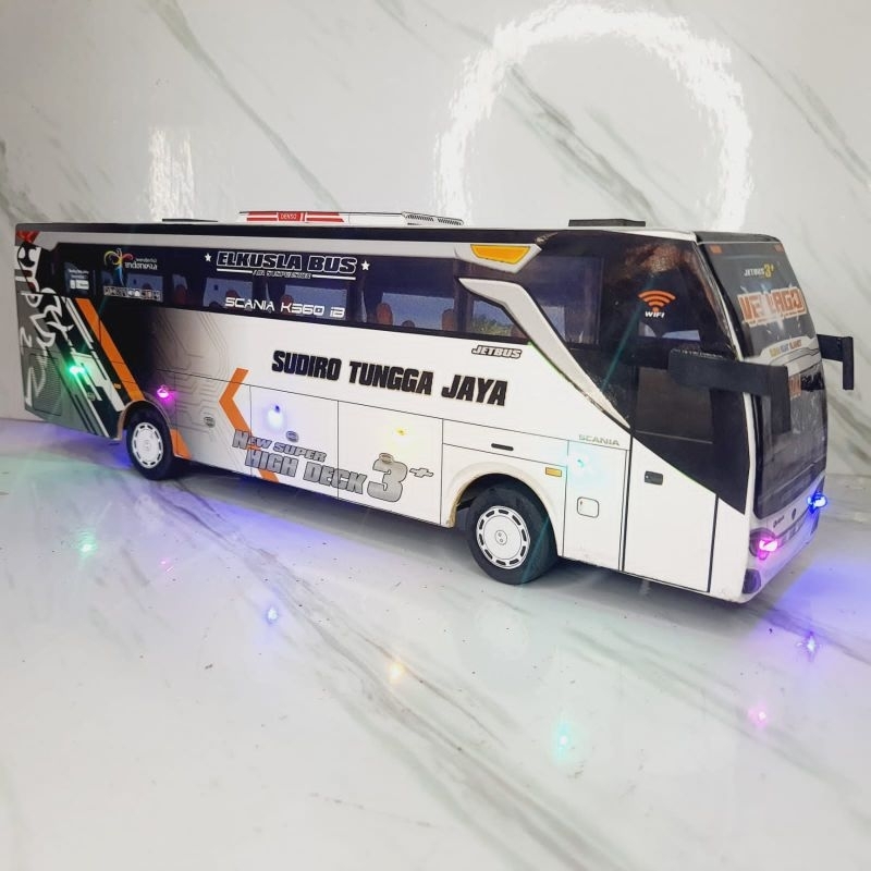 Miniatur Bus Miniatur Bis Sudiro Tungga Jaya vellago Mobil Mainan Hadiah Kado Anak