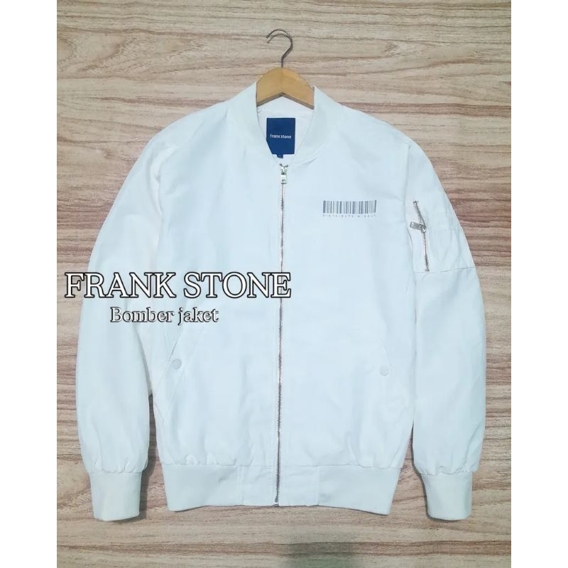 jaket  bomber FRANK STONE bahan adem recommend bekas second preloved