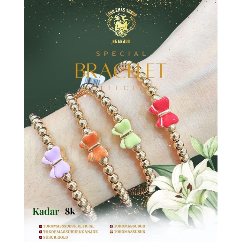 gelang rantai model pita 8k