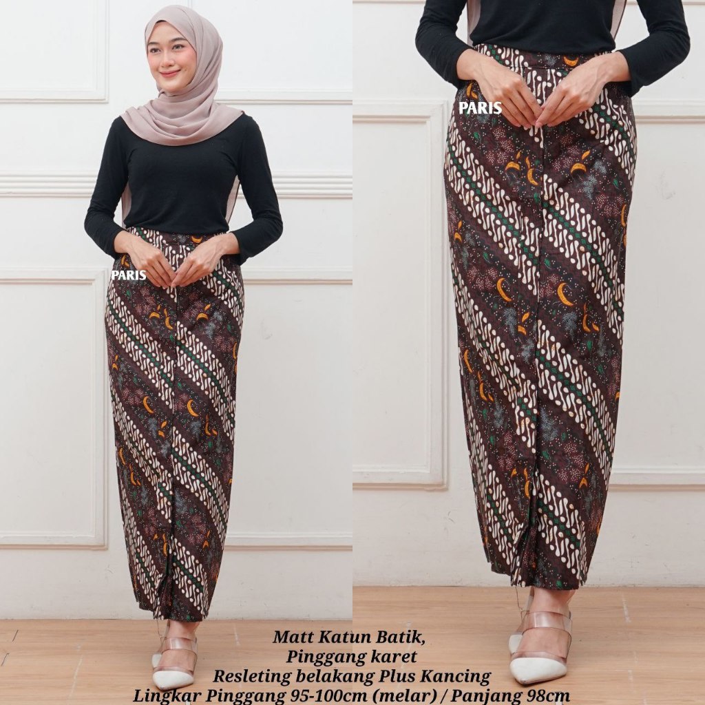 ROK WIRU SPAN JARIK MOTIF BATIK SOLO SIDOMUKTI CHAKRAPANI, TRUNTUM PARANG ORI BRAND NAZILA COLLECTIO