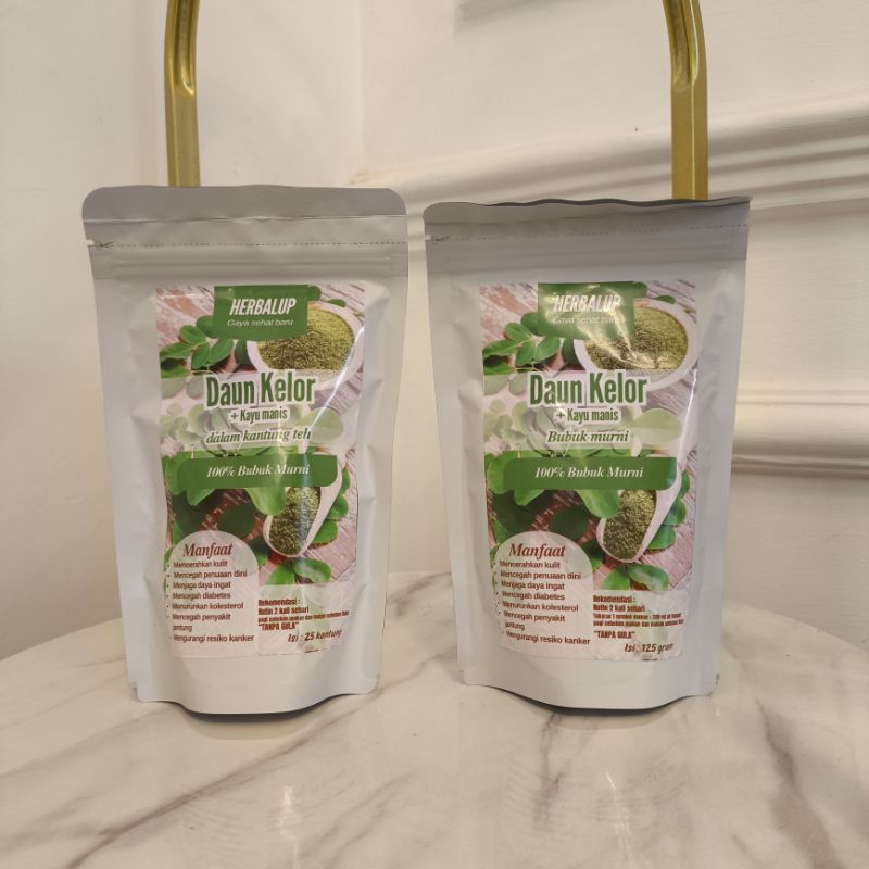 

Teh daun kelor herbal alami