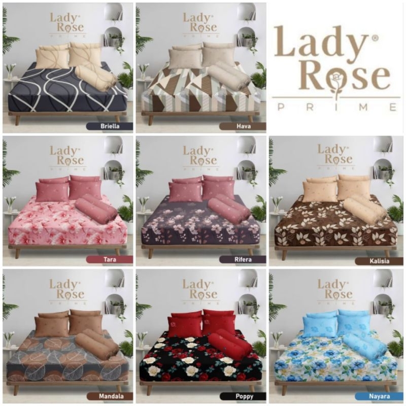 SPREI LADY ROSE 180x200 TINGGI 30 CM / SPREI LADY ROSE KING / SPREI 180x200 LADY ROSE PRIME / SPREI 