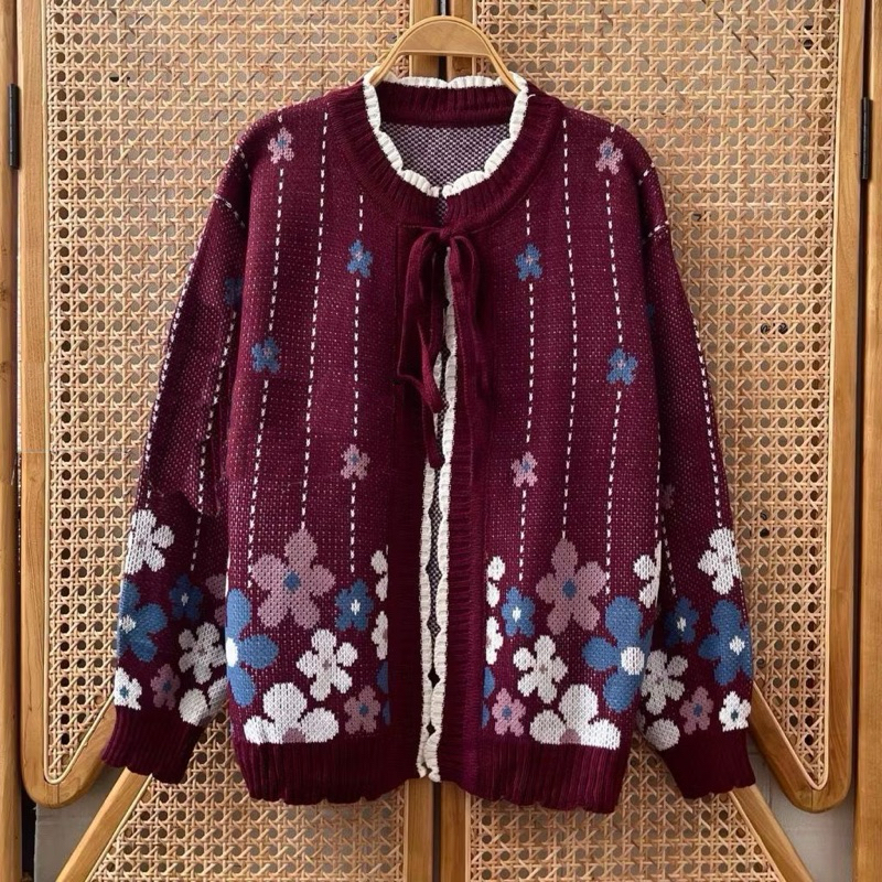 outer cardigan korean style super premium ,motif bunga kekinian