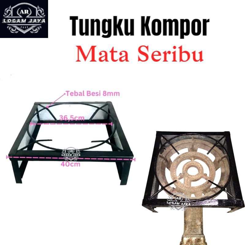 Tungku Kompor Gas Mata Seribu Tatakan Kompor Mata Seribu Dudukan kompor Model Siku
