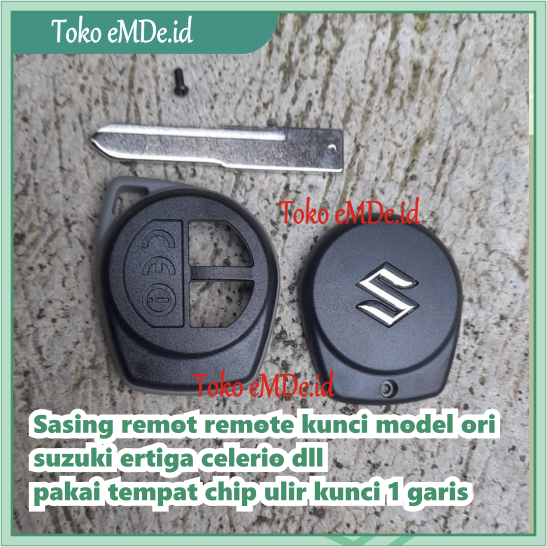 Virgo casing remot remote kunci model ori suzuki ertiga celerio dll pakai tempat chip ulir kunci 1