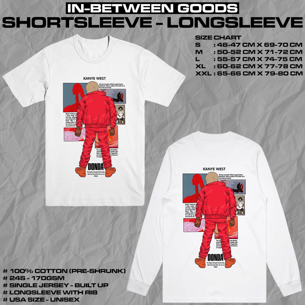 KANYE WEST - DONDA | T-SHIRT | LONGSLEEVE | MUSIC MERCH