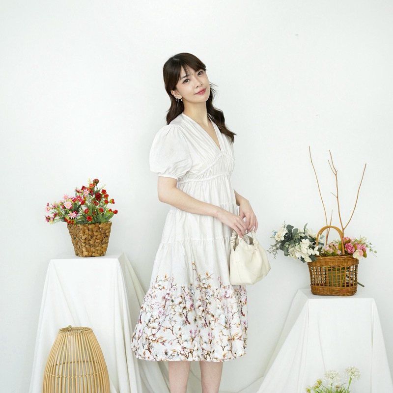 lavlin 5512 gio giano dress midi basic harian tunik daily simple cantik warna soft pastel atasan kat