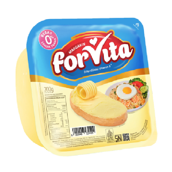 

Forvita Margarine Difortifikasi Vitamin A 200 gr Tube