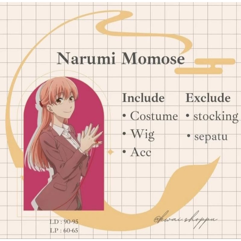 RENTAL COSPLAY  NARUMI MOMOSE WOTAKOI